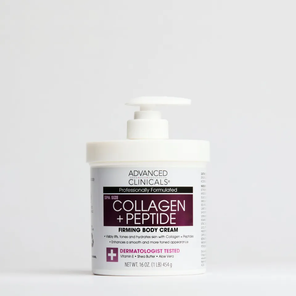 Advanced Clinicals Collagen Peptide Body Cream Körpercreme 16oz
