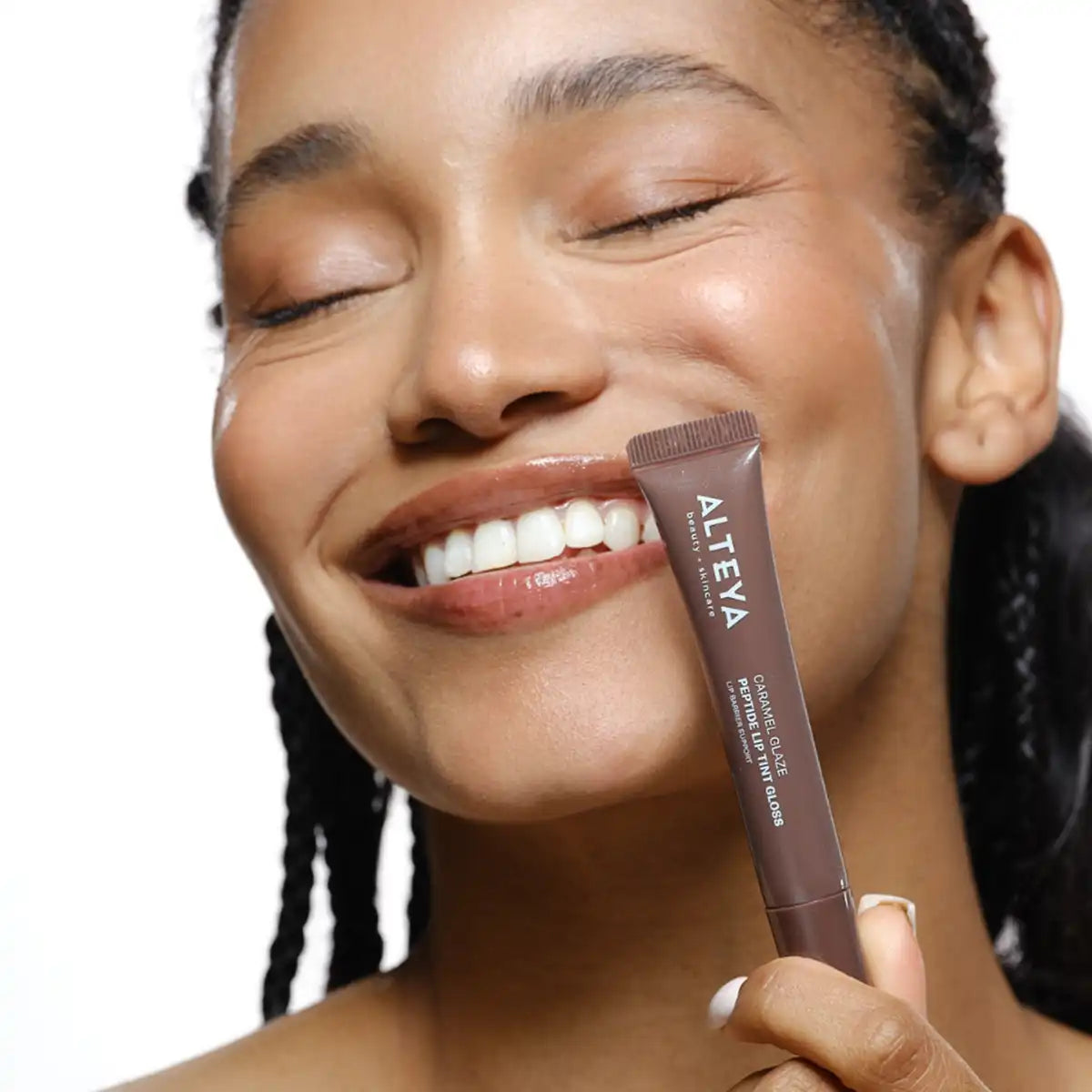 Alteya Organic Lip Care Peptide Lip Tint Gloss Caramel Glaze 10 ml
