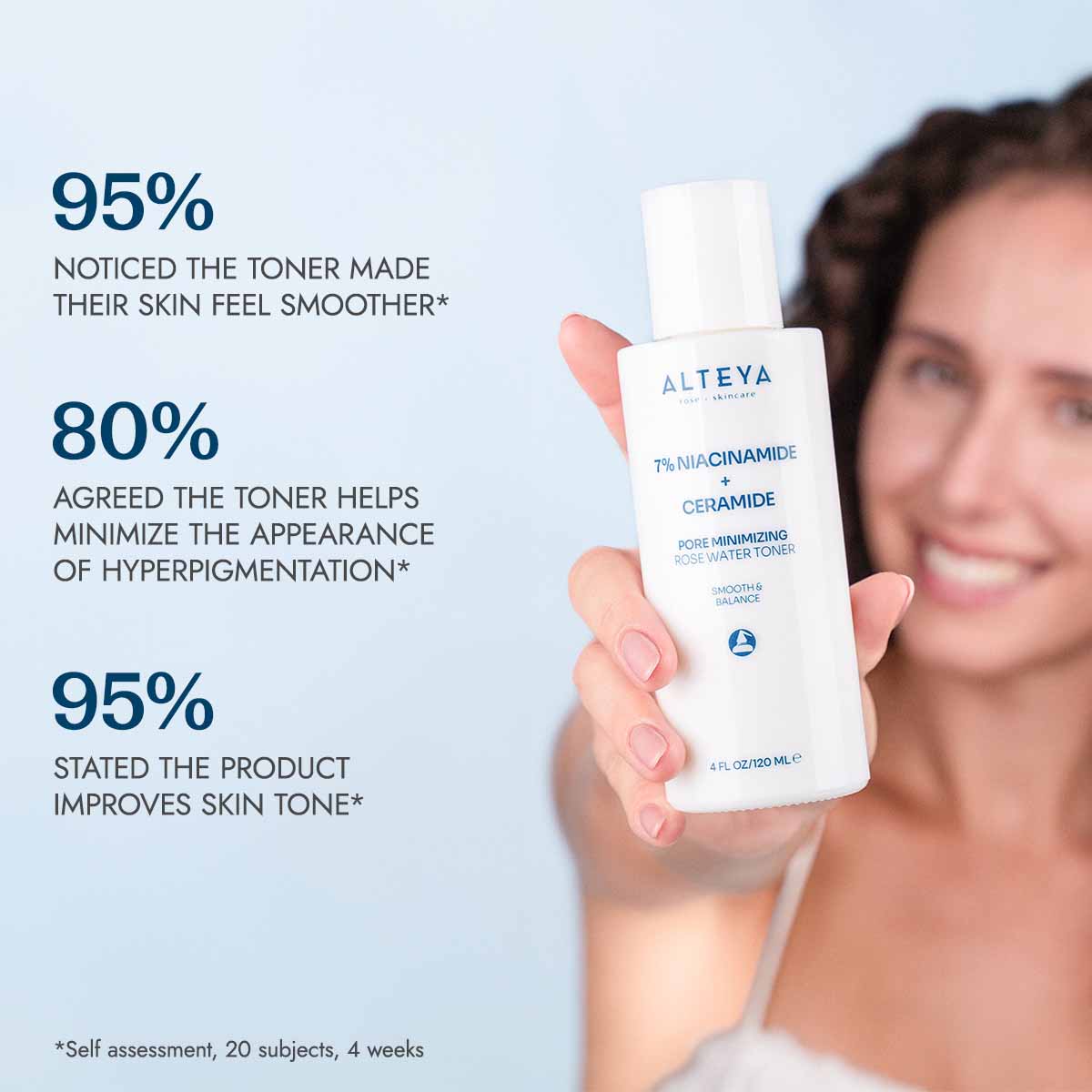 Alteya Pore Minimizing Rose Water Toner Niacinamid Gesichtstoner