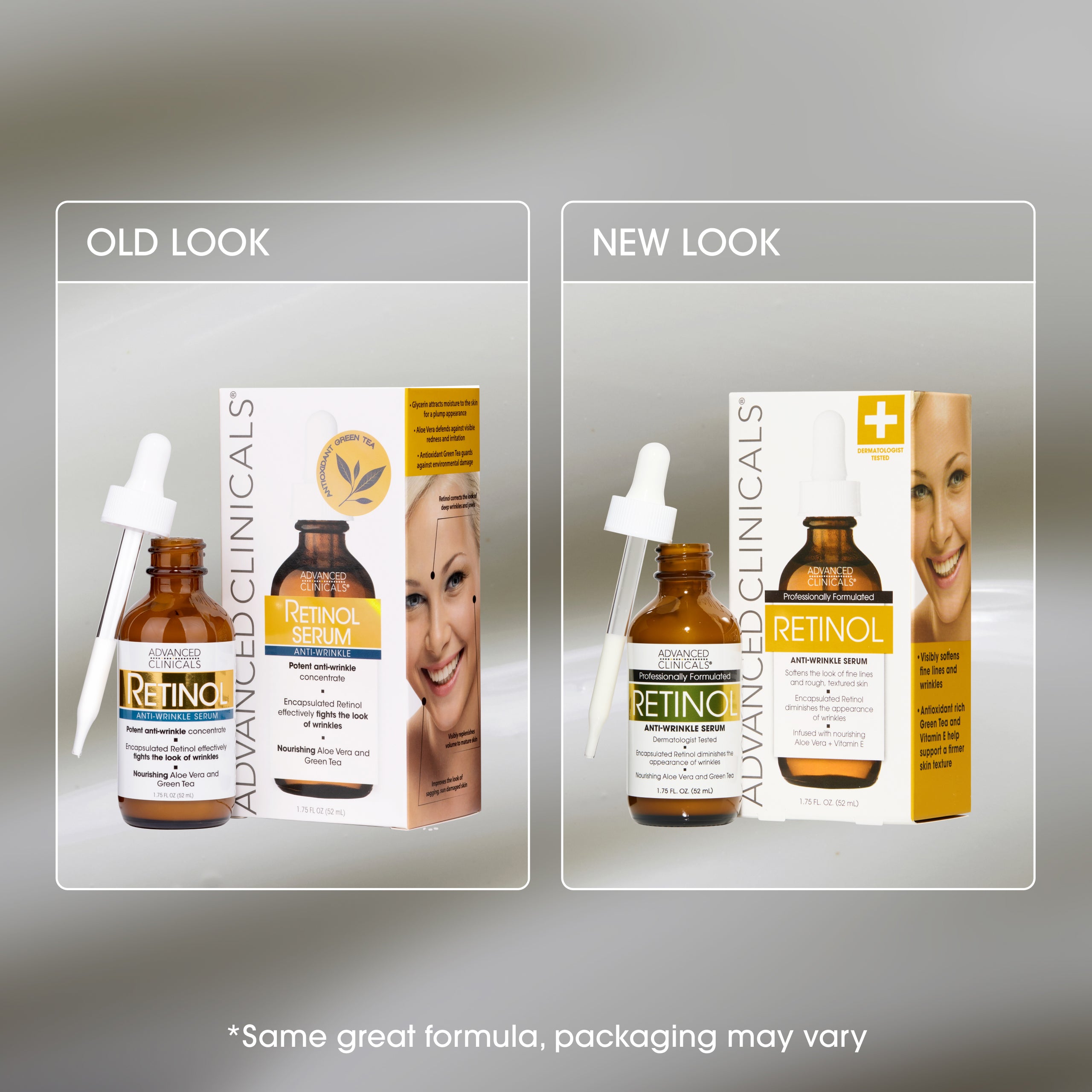 Advanced Clinicals Retinol Face Serum Gesichtsserum Anti-Falten