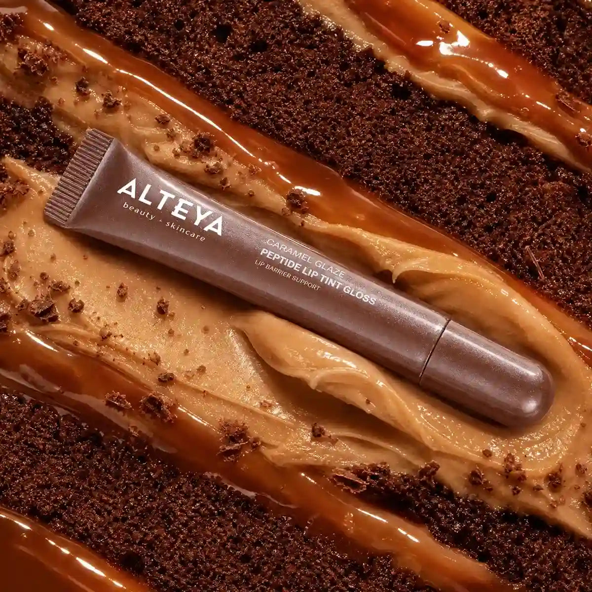 Alteya Organic Lip Care Peptide Lip Tint Gloss Caramel Glaze 10 ml