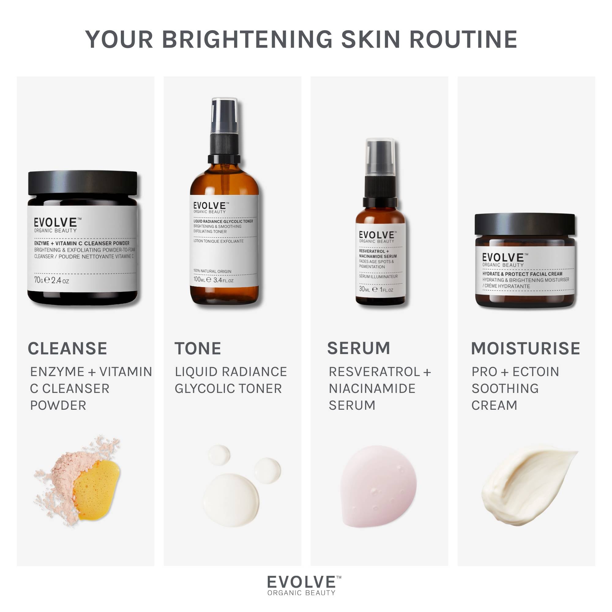 Evolve Organic Beauty Enzyme Vitamin C Reinigungspulver 60 g