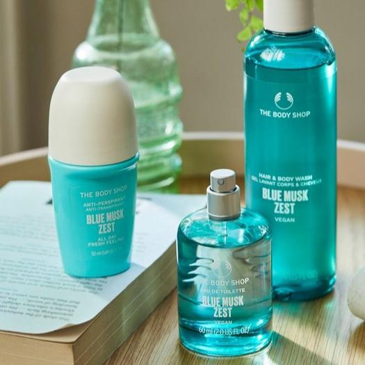 The Body Shop Blue Musk Zest Hair & Body Wash Duschgel 250 ml