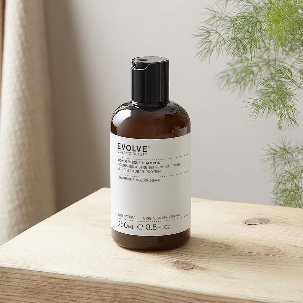 Evolve Monoi Rescue Shampoo Trockenes Haar Frizz