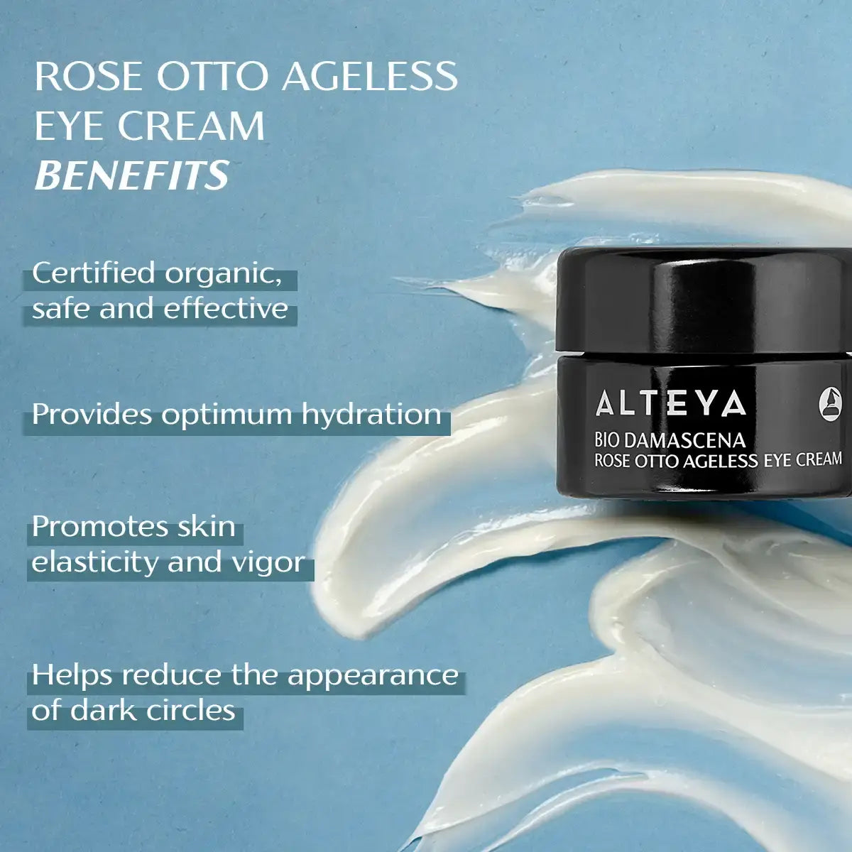 Alteya Bio Damascena Rose Otto Augencreme 0.5 Oz