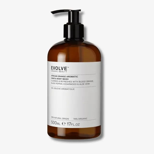 Evolve African Orange Hand & Body Wash Duschgel Pumpe