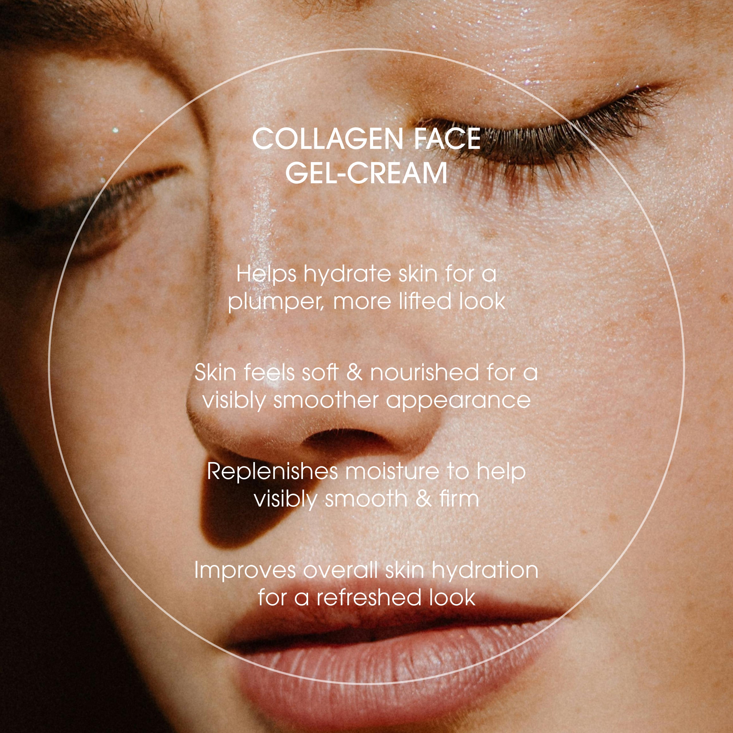 Advanced Clinicals Collagen Face Gel-Cream Gesichtscreme Peptide