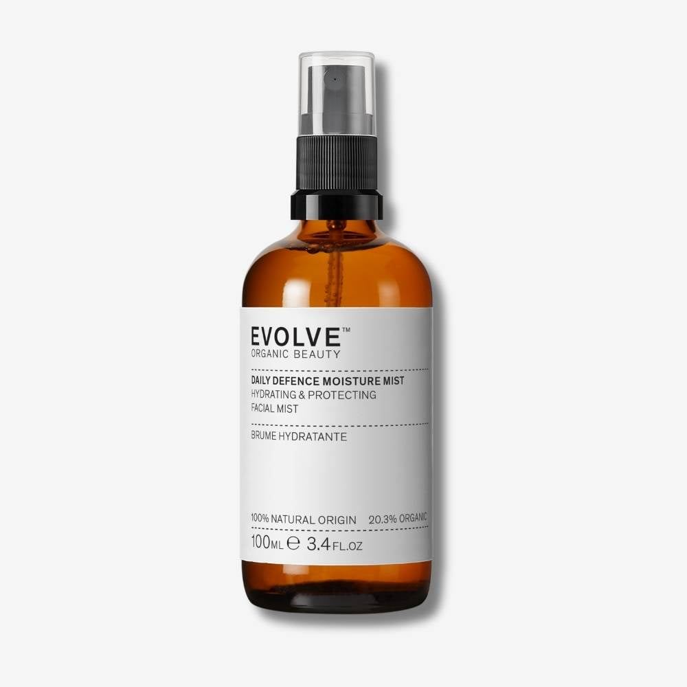 Evolve Daily Defence Moisture Mist Gesichtsspray Full Size mit Pumpe