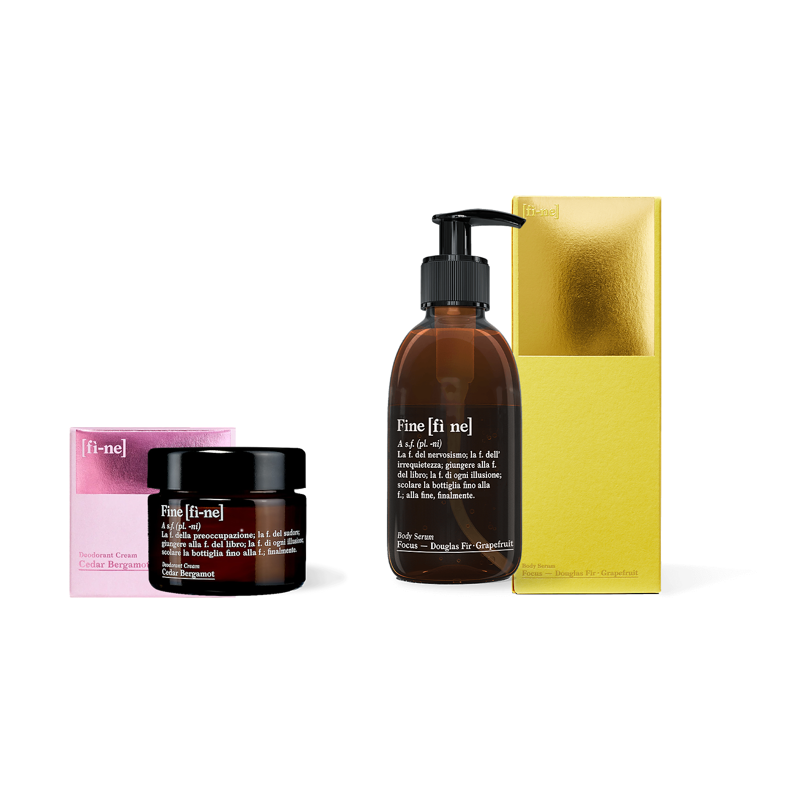 fine Sets Routine Set Deo+Serum Vetiver Geranium Energy