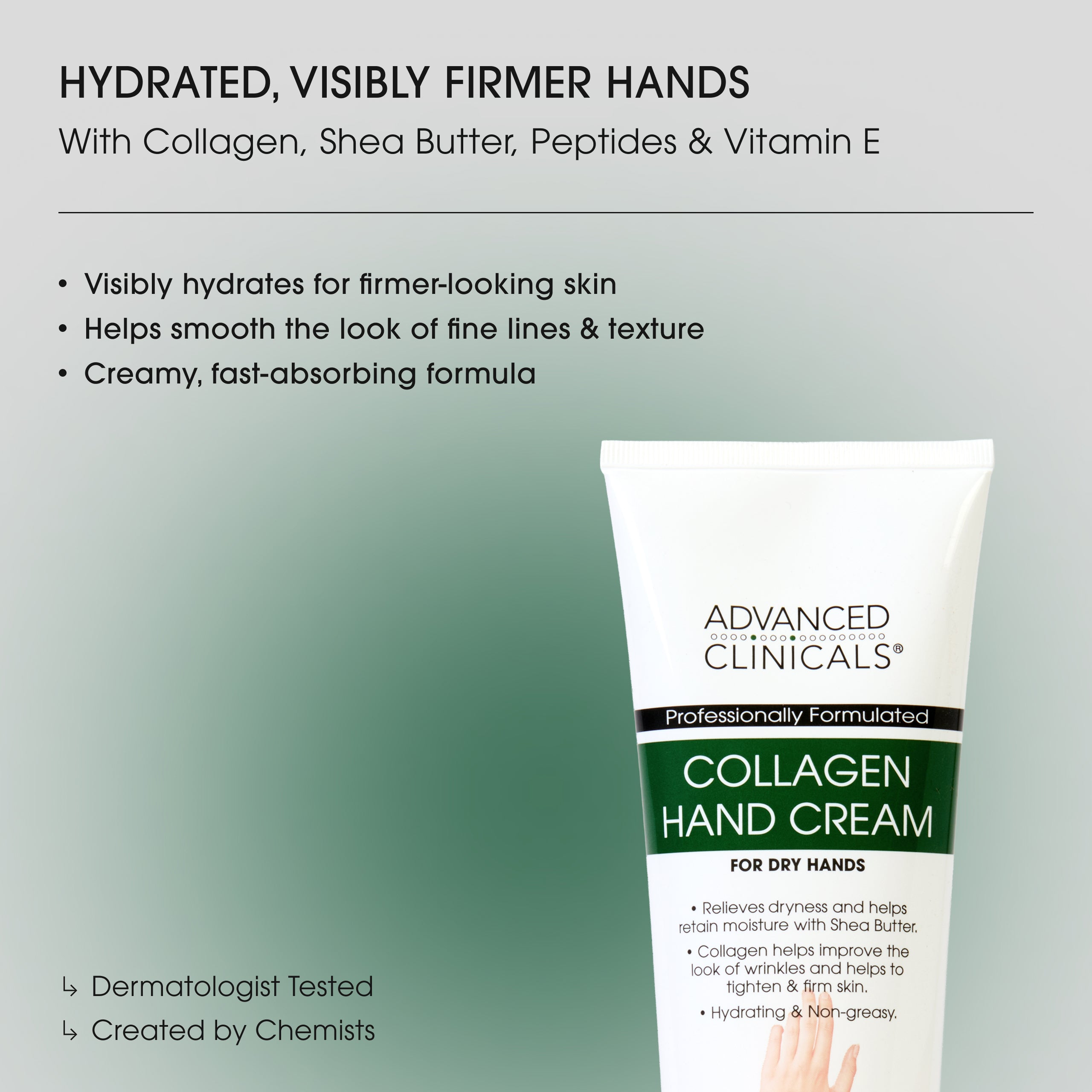 Advanced Clinicals Collagen Handcreme Handlotion Sheabutter Aloe