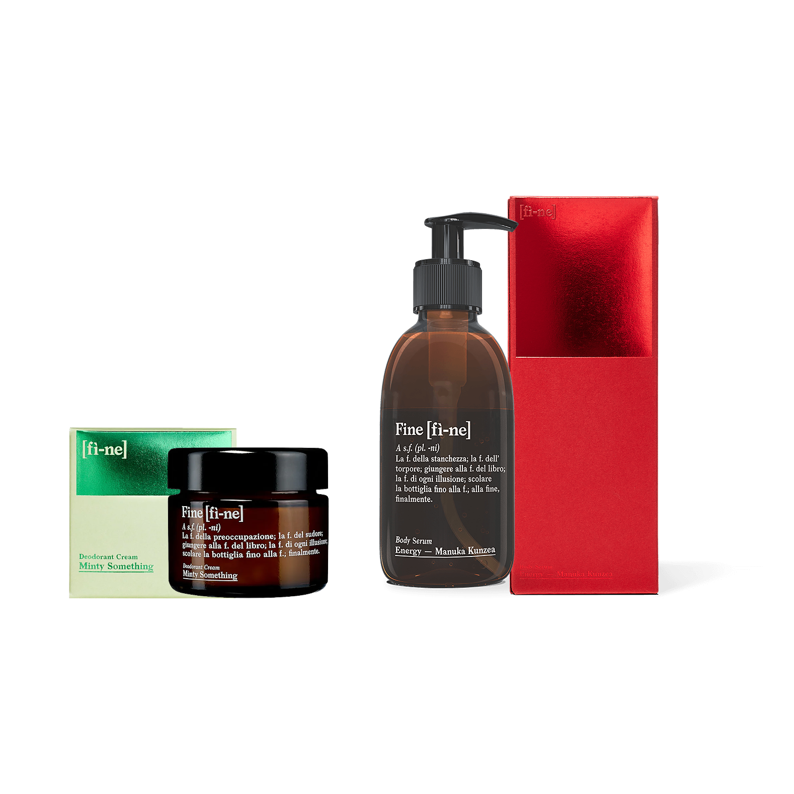 fine Sets Routine Set Deo+Serum Vetiver Geranium Energy