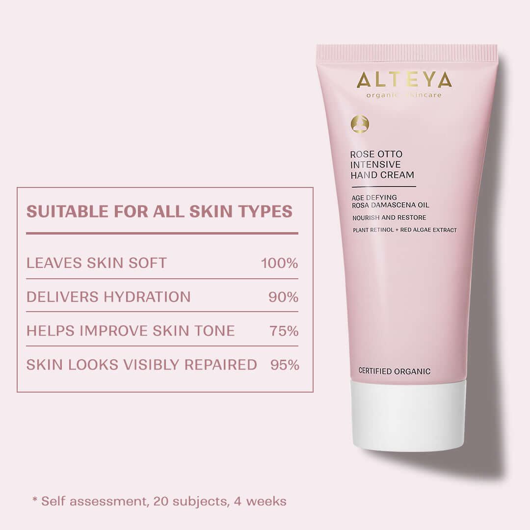 Alteya Organics Body Care Rose Otto Handcreme 90ml intensiv
