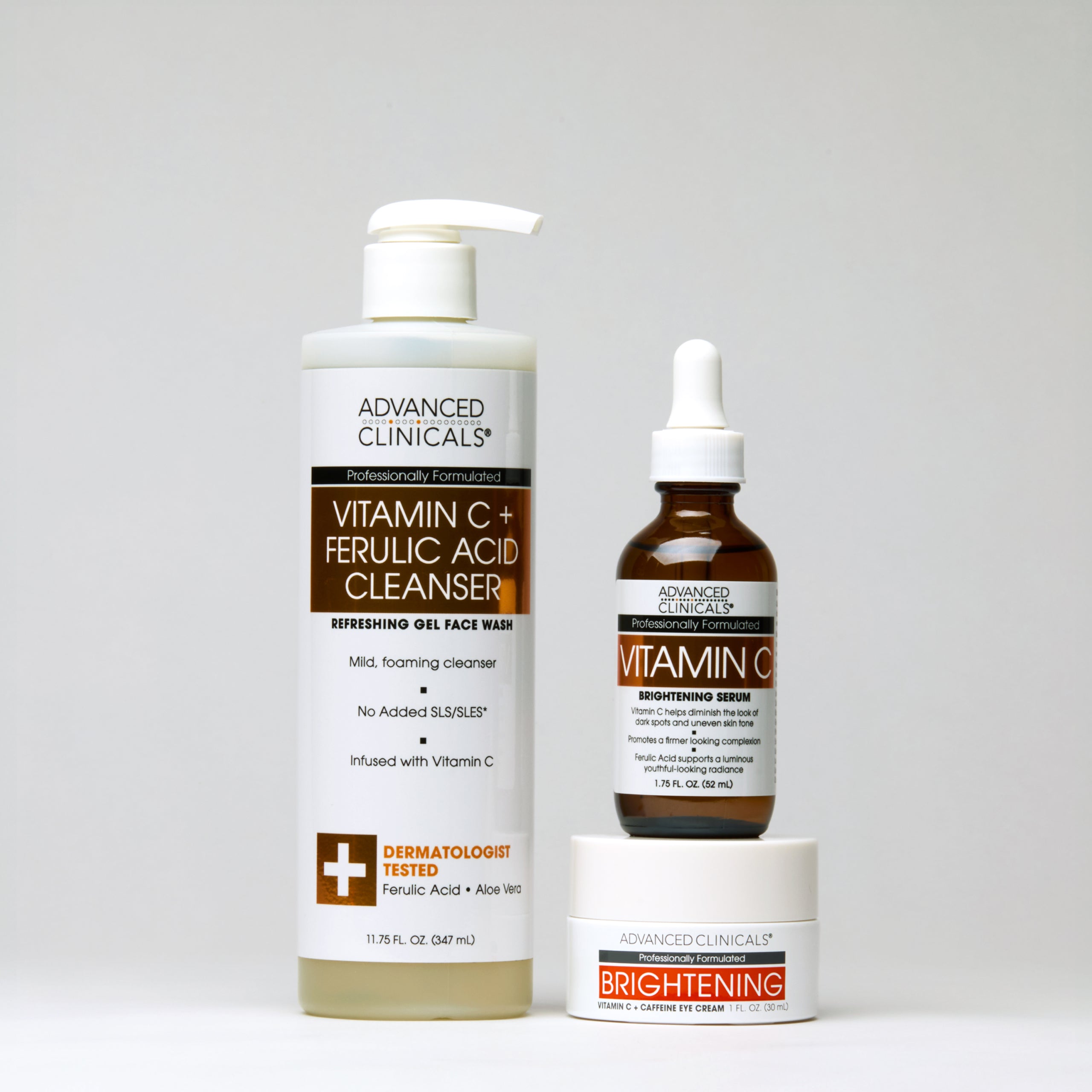 Advanced Clinicals Glow Getter Gift Set Gesichtspflegeset Vitamin C 3tlg