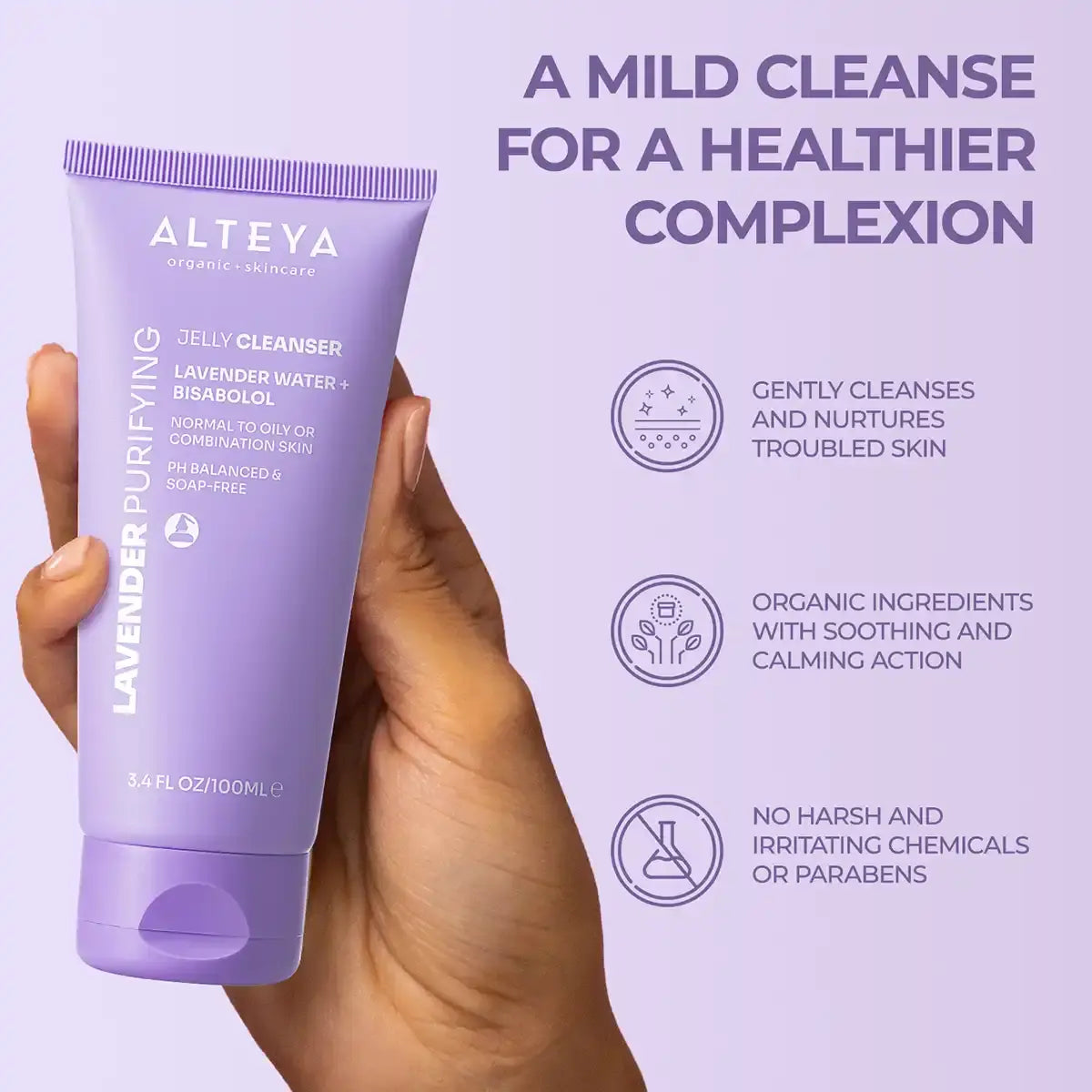 Alteya Pure Lavender Jelly Cleanser Waschgel 100 ml