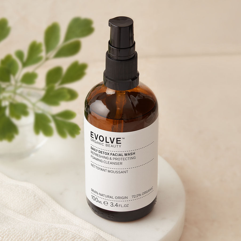 Evolve Daily Detox Facial Wash Gesichtswaschgel mit Pumpe Mischhaut