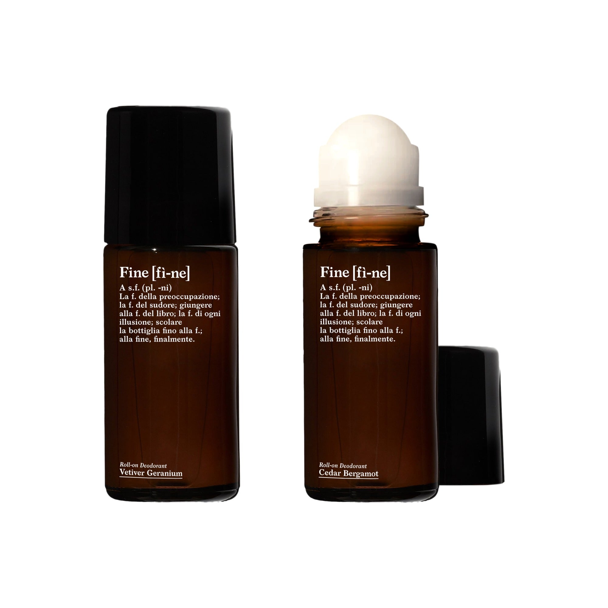 fine Roll-On Cedar Bergamot Deo Roll-On Aloe Vera