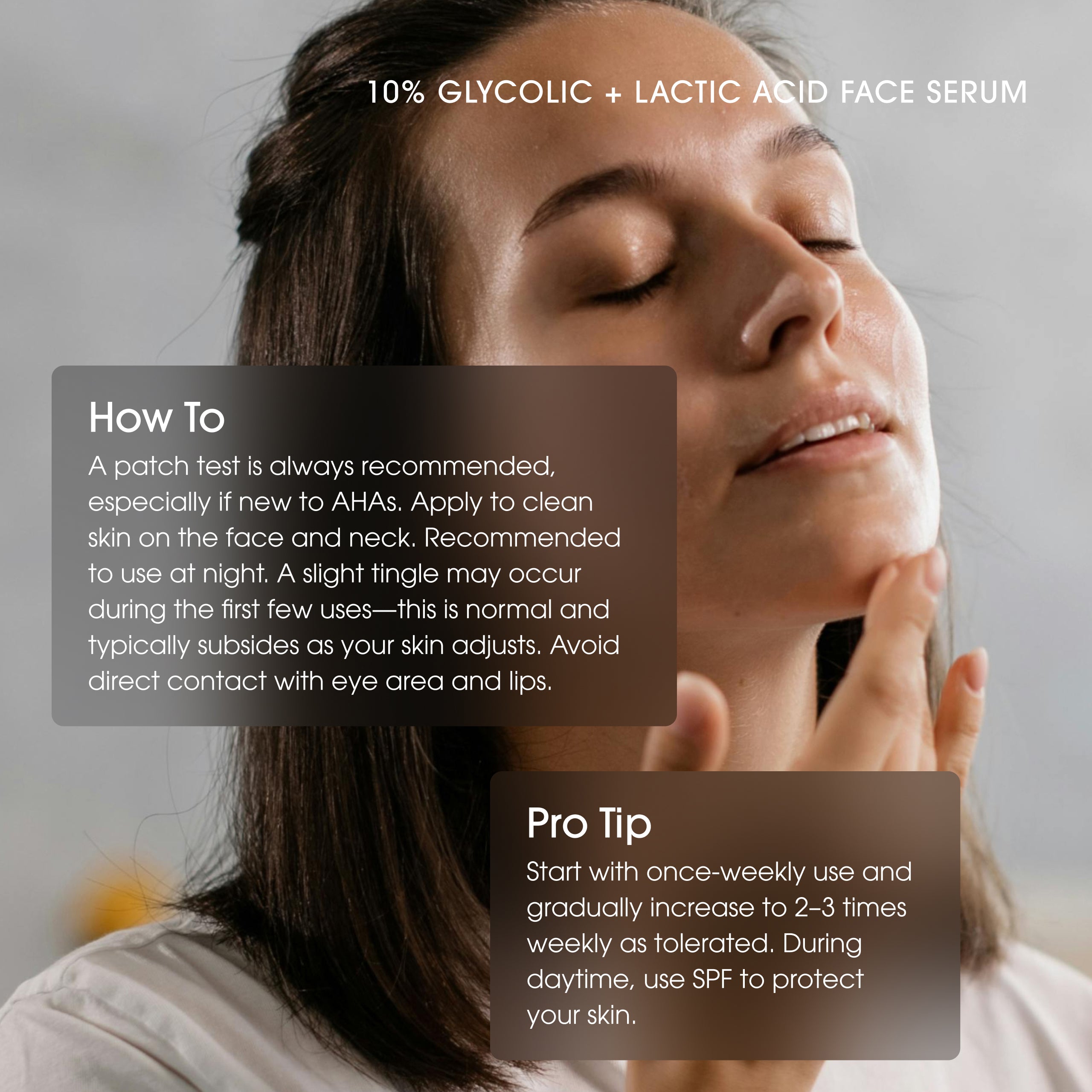 Advanced Clinicals 10% Glycolic Gesichtsserum AHA Peeling