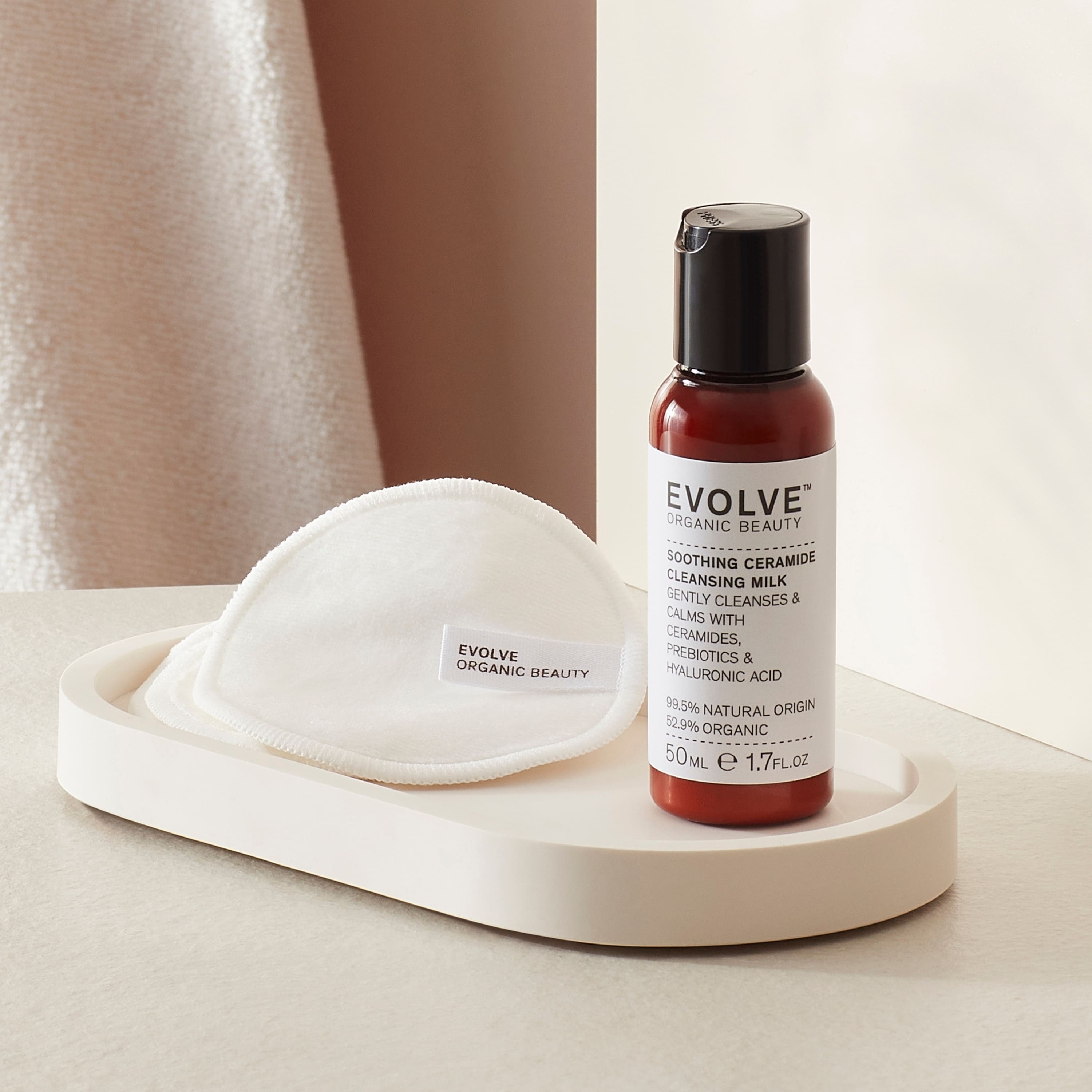 Evolve Organic Beauty Ceramide Reinigungsmilch Travel Size 