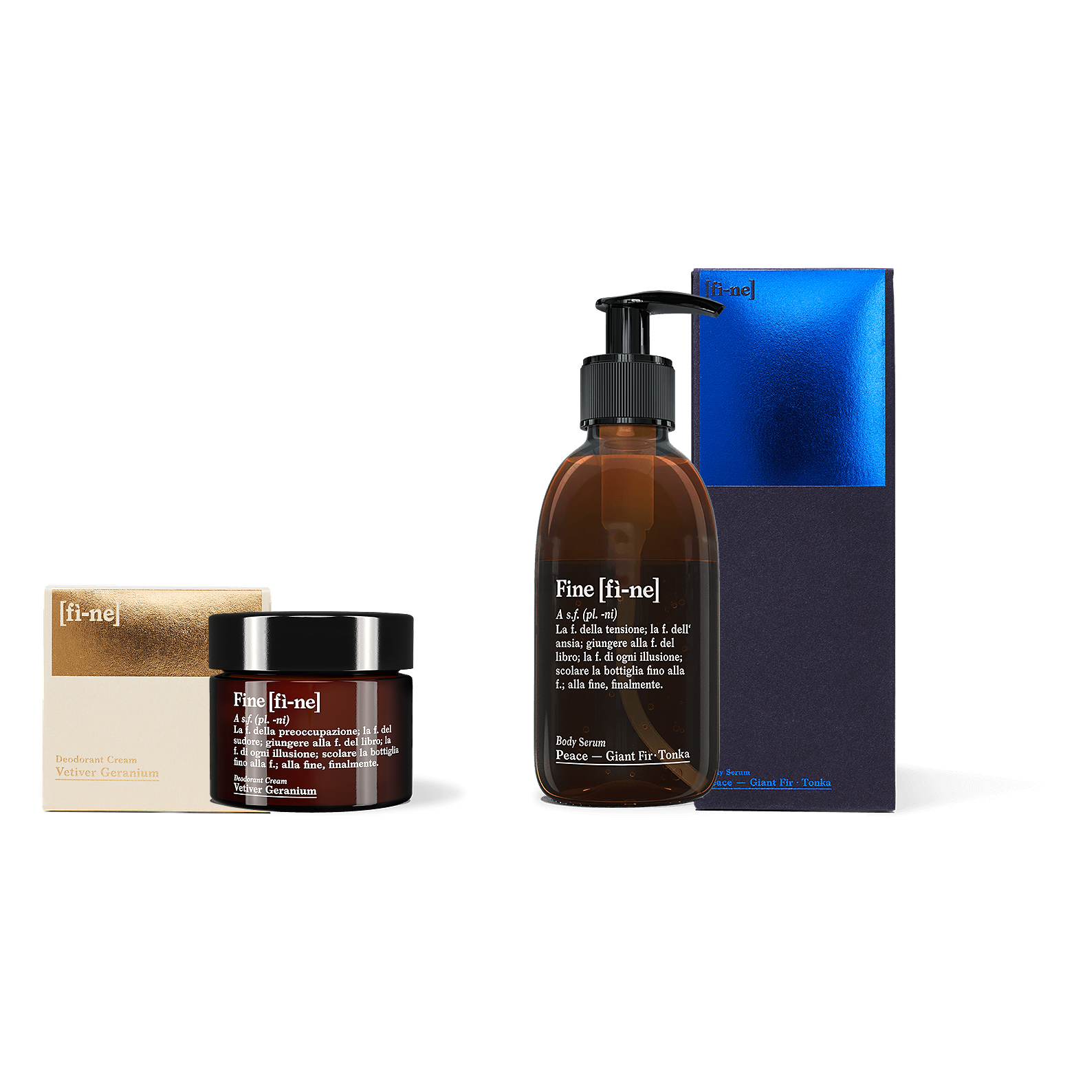fine Sets Routine Set Deo+Serum Vetiver Geranium Energy