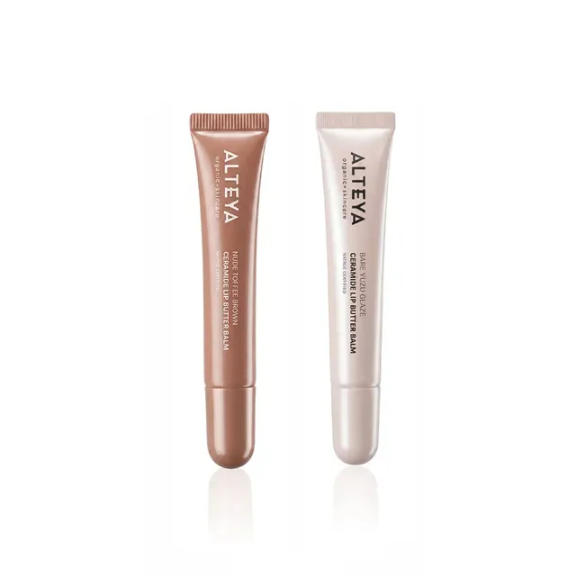 Alteya Organic Lip Care Lipgloss Set Nude Toffee + Yuzu 2x10 ml
