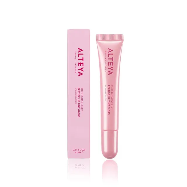 Alteya Organic Lip Care Peptide Lip Tint Gloss Rose Sugar 10 ml