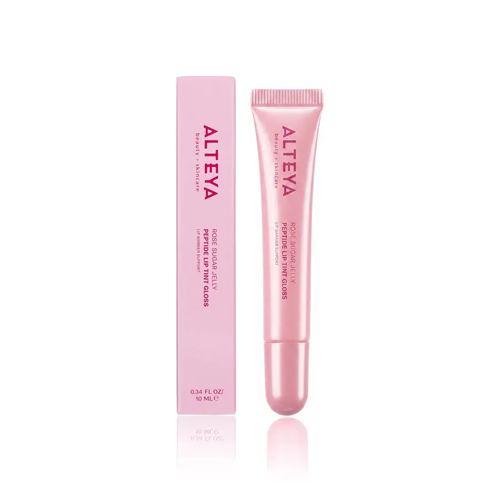 Alteya Organic Lip Care Peptide Lip Tint Gloss Rose Sugar 10 ml