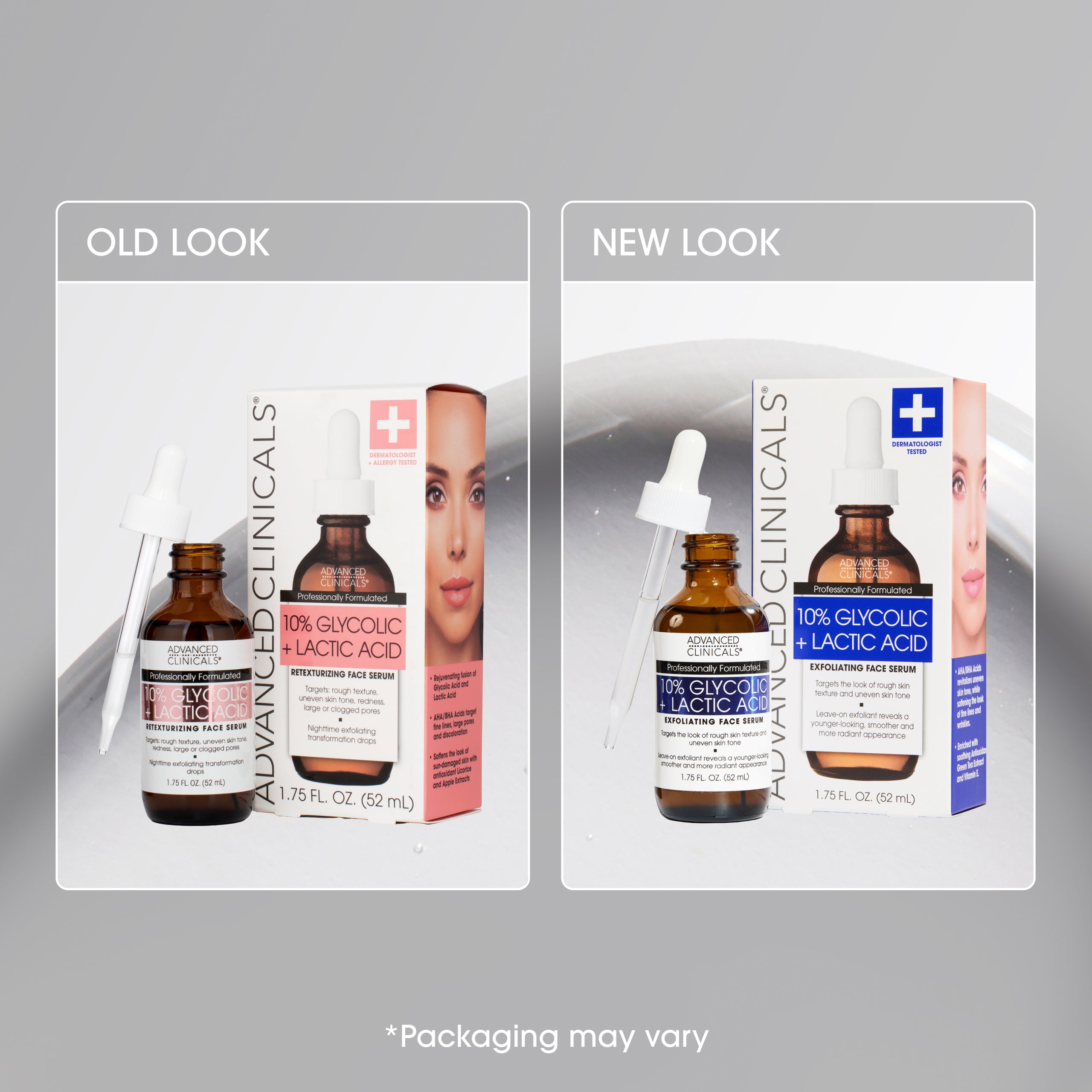Advanced Clinicals 10% Glycolic Gesichtsserum AHA Peeling