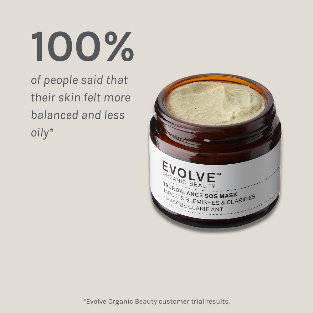 Evolve Organic Beauty True Balance SOS Mask Gesichtsmaske 60ml unreine Haut