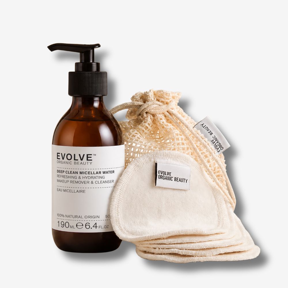 Evolve Organic Beauty Accessories Mizellenwasser + Pads Set
