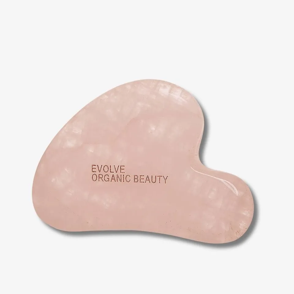 Evolve Rose Quartz Gua Sha Gesichtsstein Rosenquarz