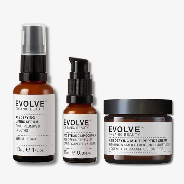 Evolve Organic Face Cream Age Defying Trio Gesichtscreme Set reif