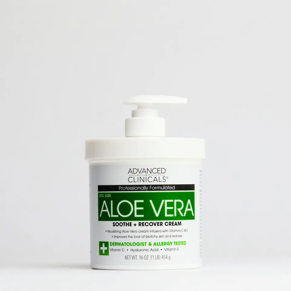 Advanced Clinicals Aloe Vera Body Cream Körpercreme 16oz trockene Haut
