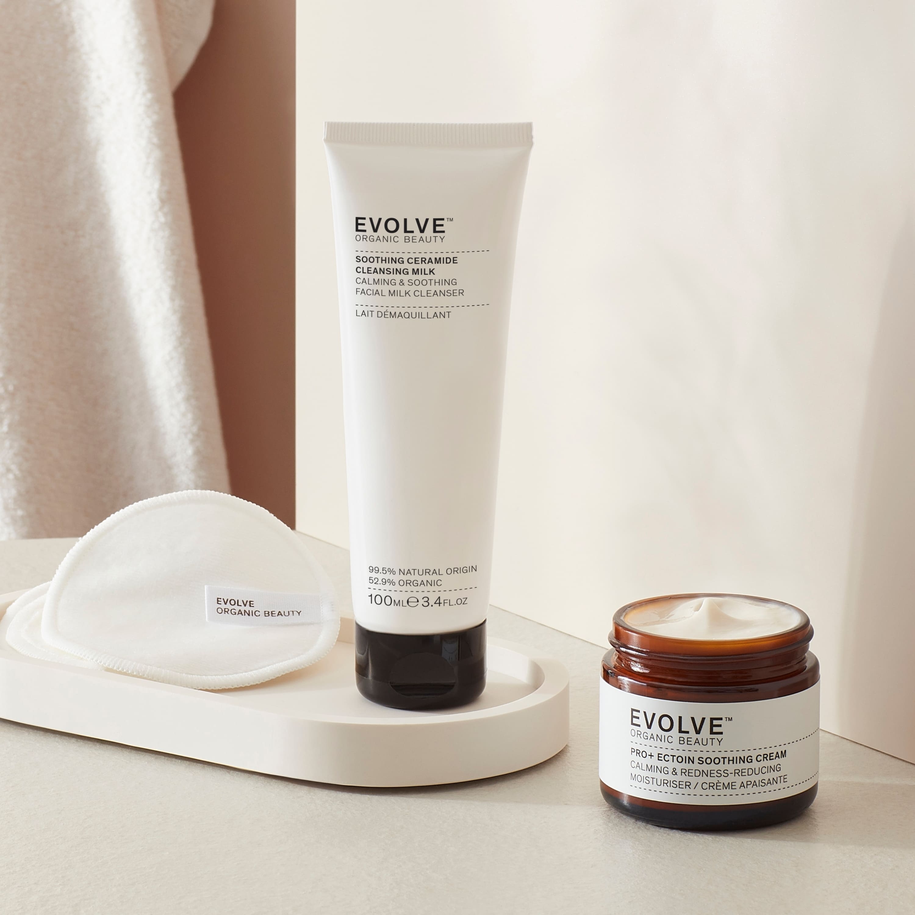 Evolve Sensitive Rescue Duo Gesichtscreme Reinigungsmilch