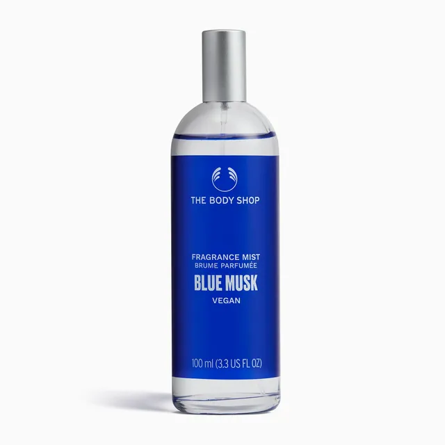 The Body Shop Blue Musk Fragrance Mist 100 ml – Moschus-Duftspray mit Lavendel und Sandelholz
