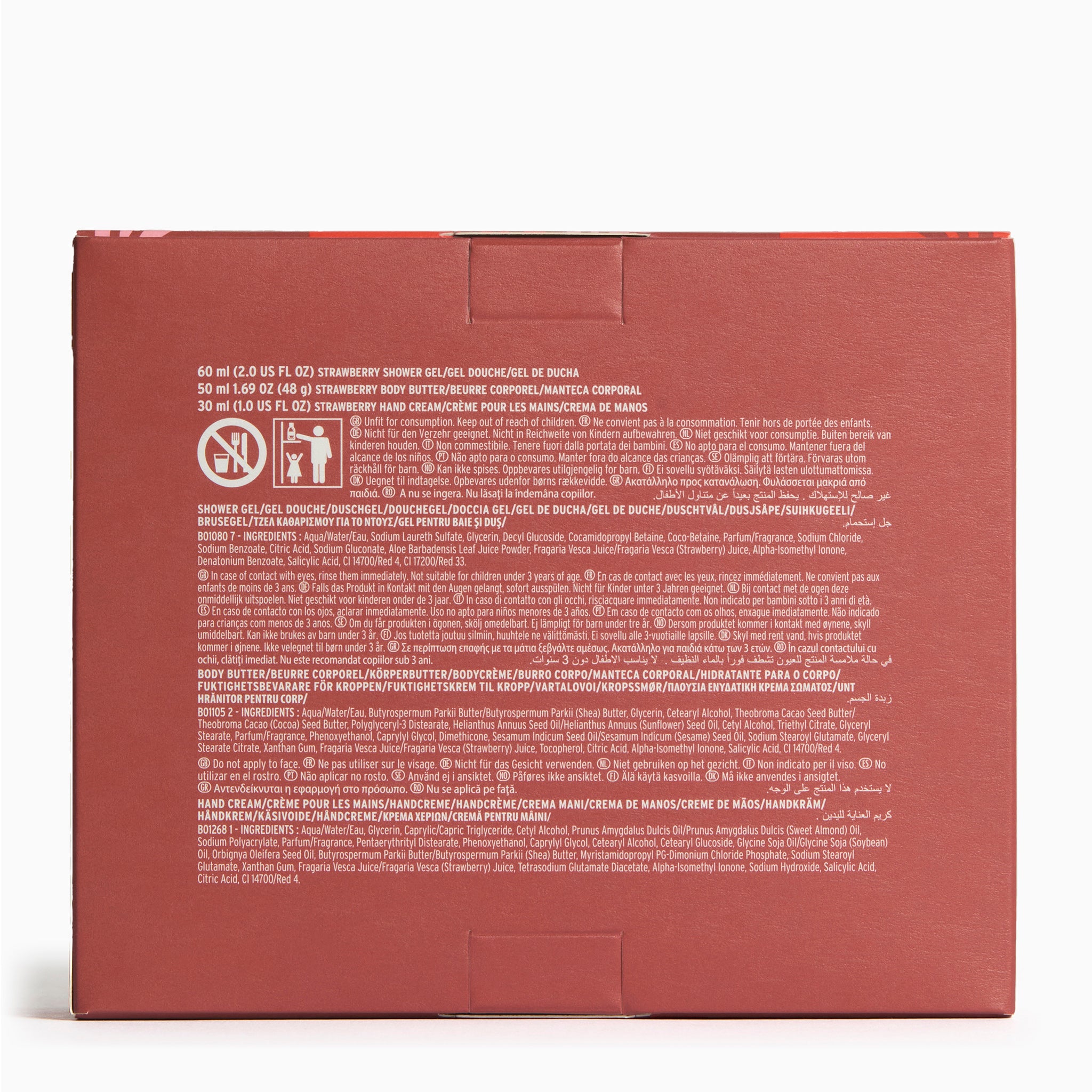 The Body Shop Gift Sets Strawberry Mini Pflegeset Erdbeere 3tlg
