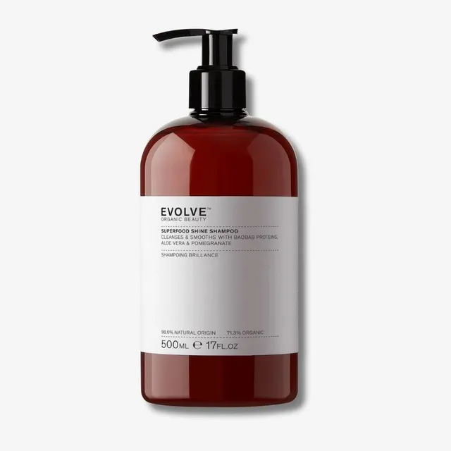 Evolve Superfood Shine Shampoo 500 ml Glanz Pumpe