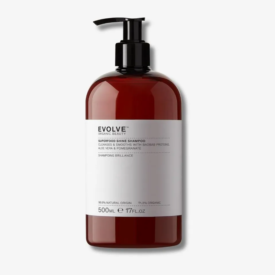 Evolve Superfood Shine Shampoo 500 ml Glanz Pumpe