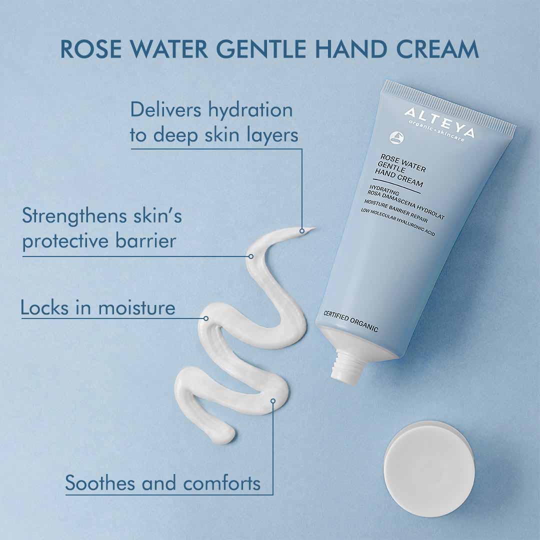 Alteya Organics Body Care Rosen Handcreme 90ml Jojoba Hyaluron