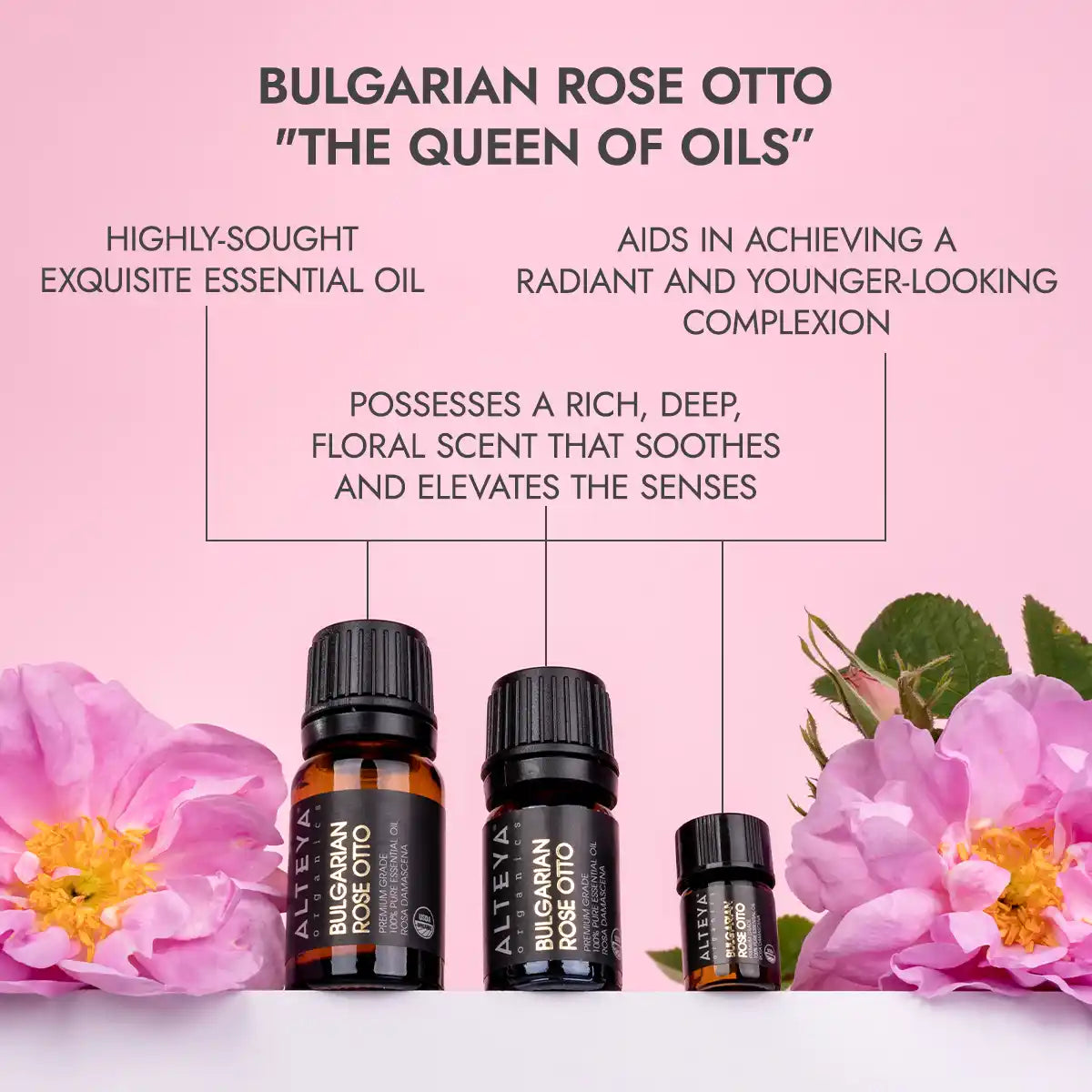 Alteya Rose Otto Bio Rosenöl 10 ml Damaszener Rose