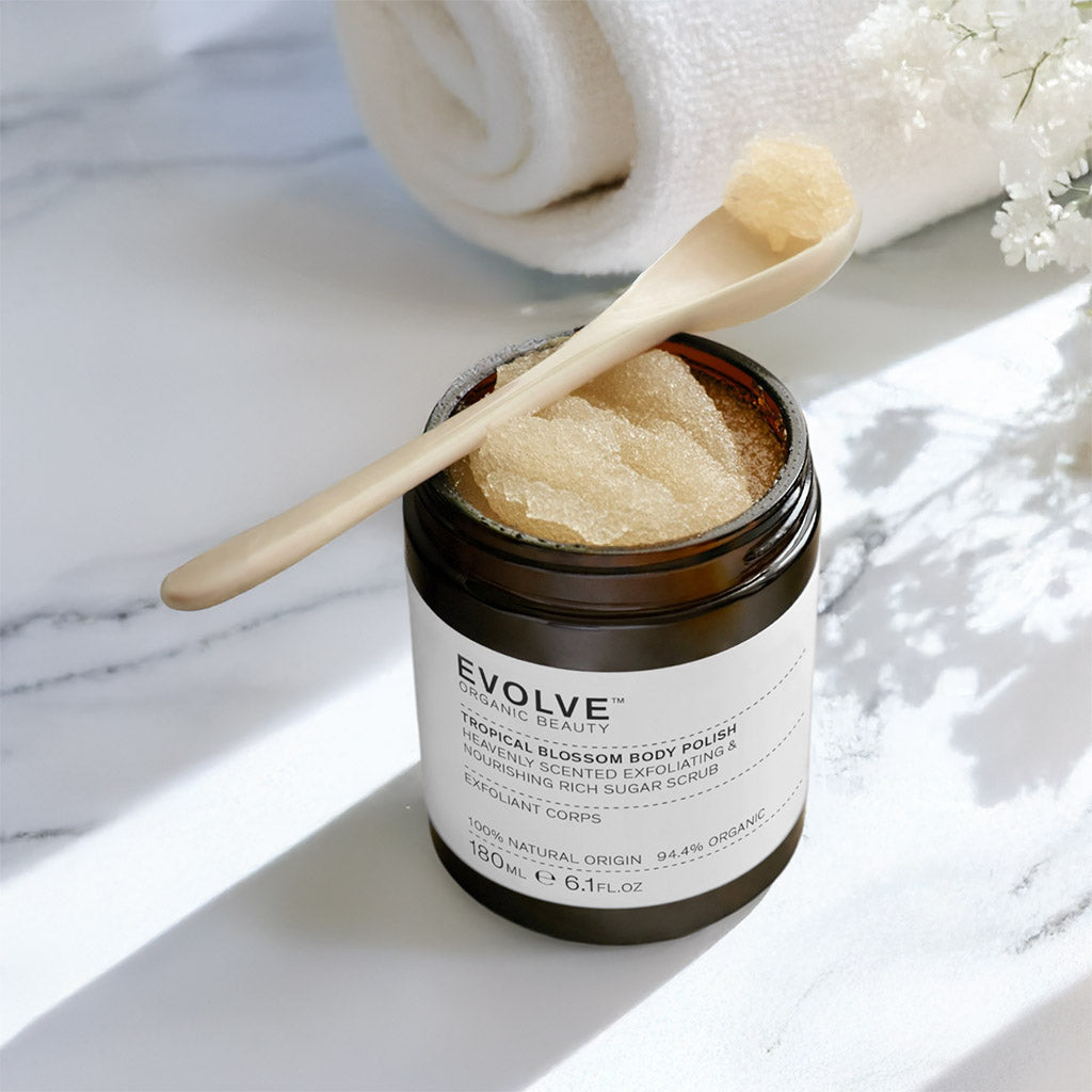 Evolve Tropical Blossom Body Polish Körperpeeling Zucker Monoi
