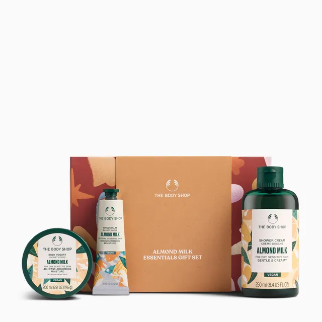 The Body Shop Almond Milk Essentials Geschenkset Mandel 3-teilig