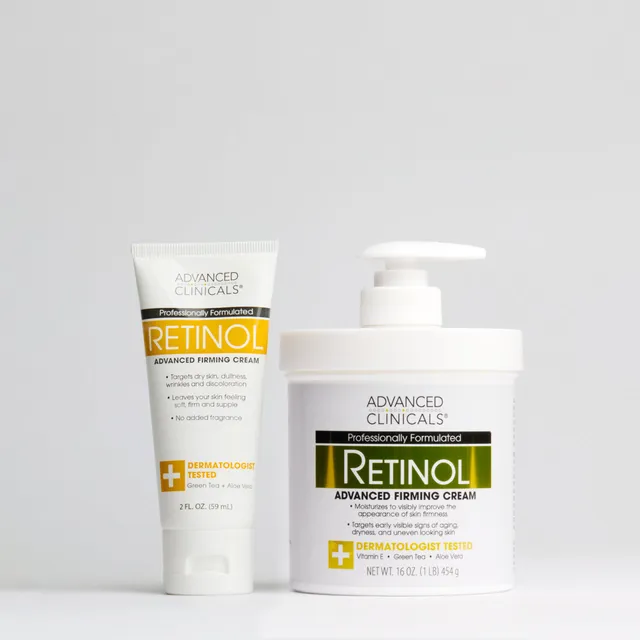 Advanced Clinicals Retinol Körpercreme Set straffend Aloe Vera