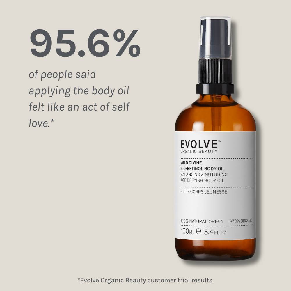 Evolve Organic Beauty Wild Divine Bio-Retinol Körperöl Rose Kakao