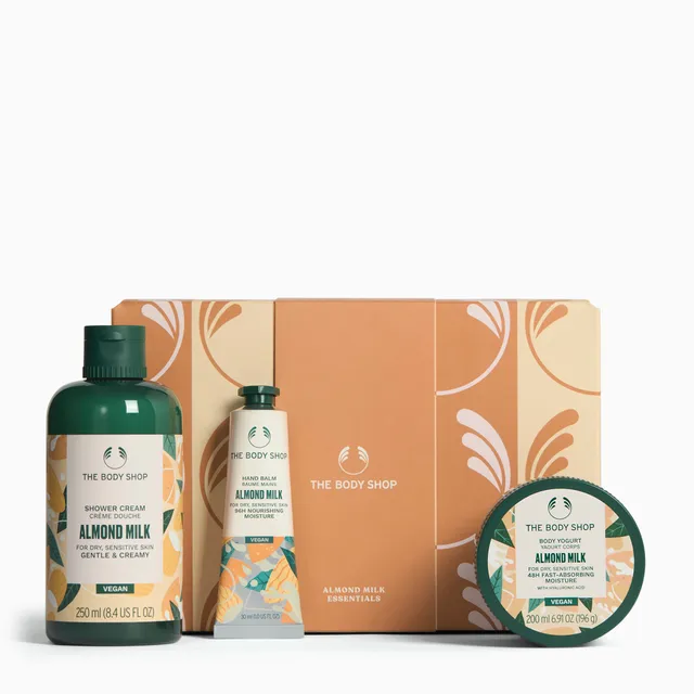 The Body Shop Almond Milk Essentials Geschenkset Mandelmilch 3-teilig
