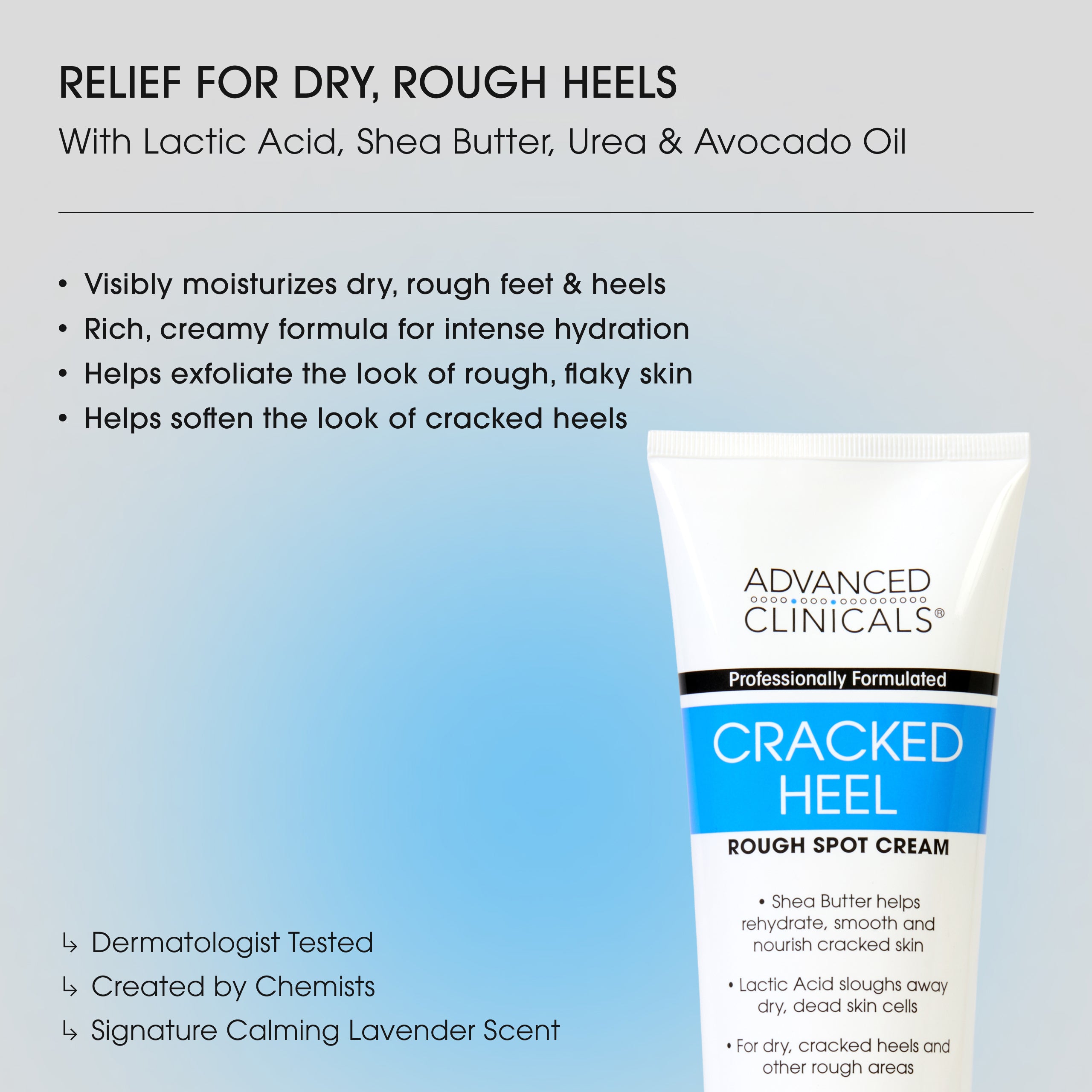Advanced Clinicals Cracked Heel Fußcreme mit Urea gegen Hornhaut