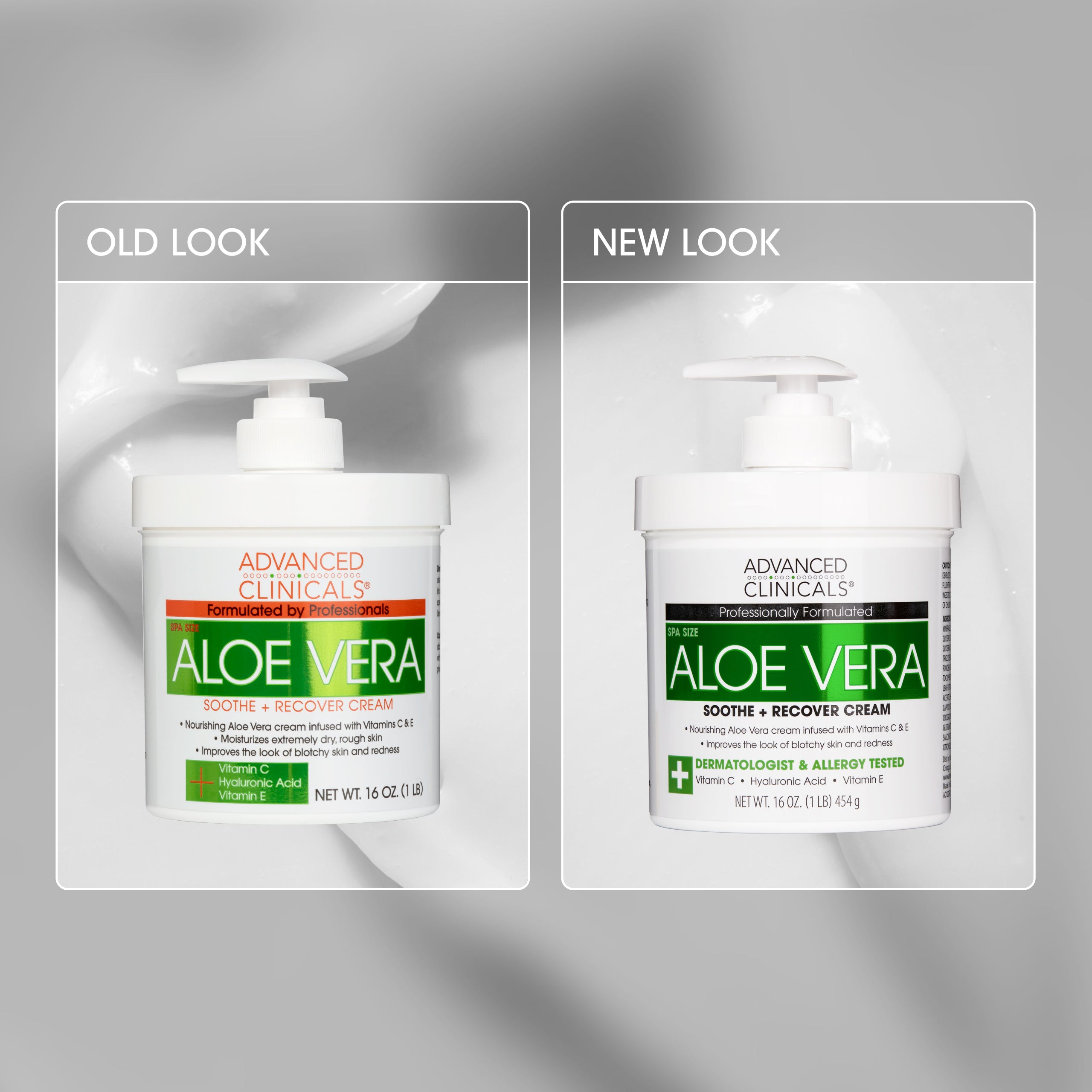 Advanced Clinicals Aloe Vera Body Cream Körpercreme 16oz trockene Haut