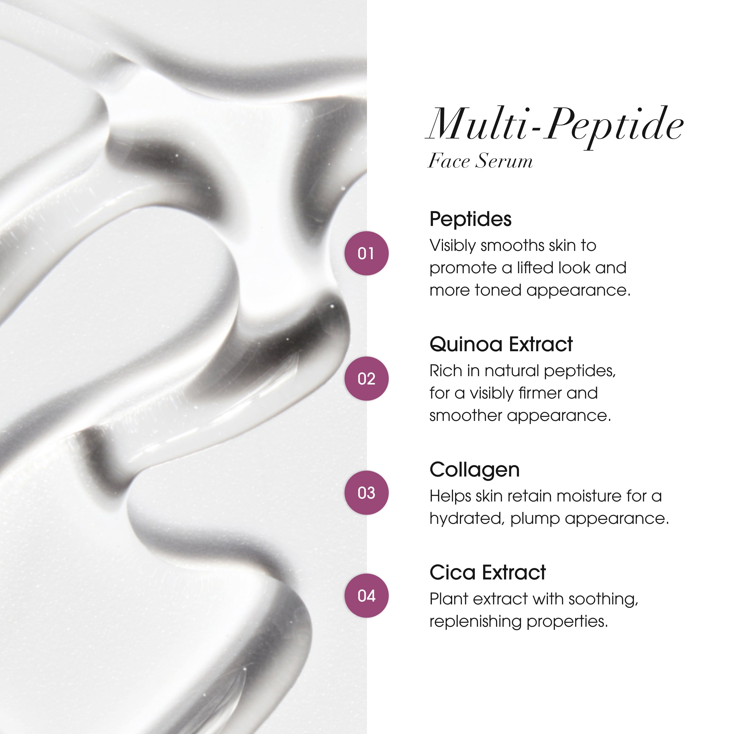 Advanced Clinicals Multi-Peptide Face Serum Peptide Straffung