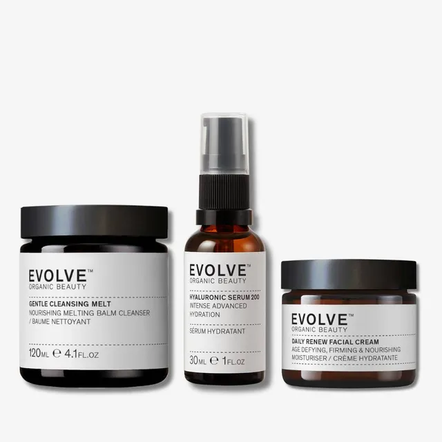 Evolve Organic Beauty Hydration Trio Bundle Gesichtsserum Set Feuchtigkeit