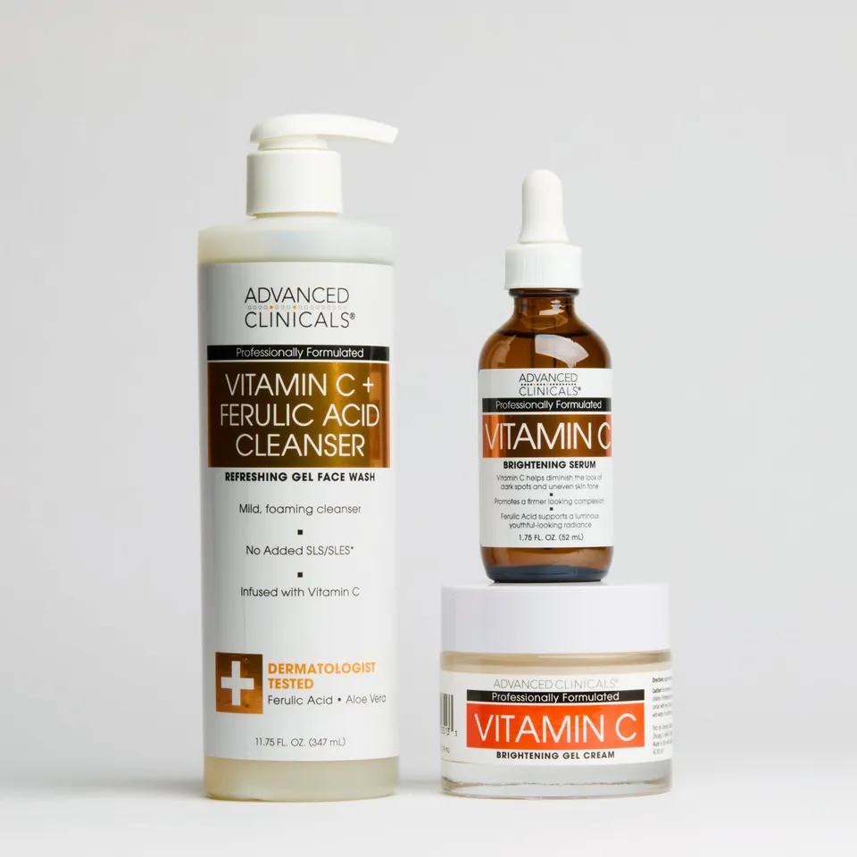 Advanced Clinicals Vitamin C Bundle Gesichtspflege-Set Glow