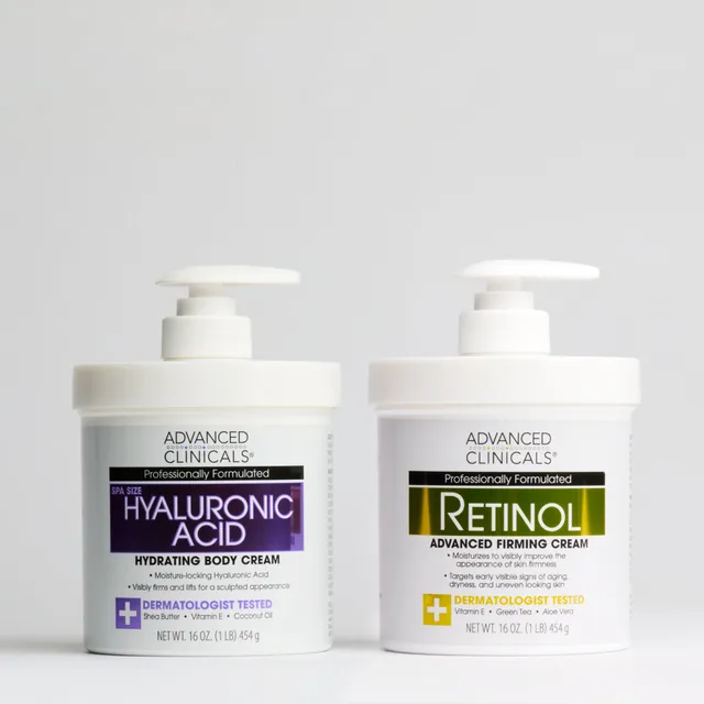 Advanced Clinicals Retinol Hyaluron Body Cream Set glättend